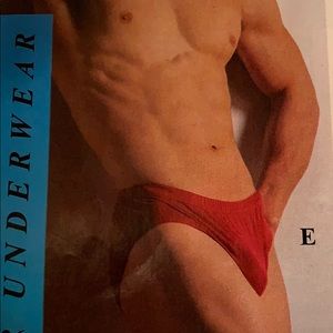 Full Seat Tricot Brief - Red. 136